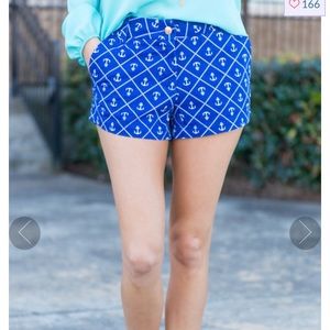 NWOT anchor-indigo shorts